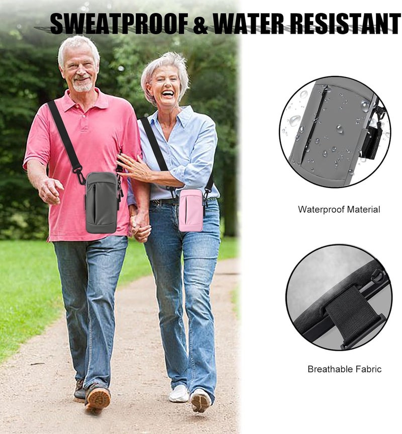 MOVOYEE Phone Holder for Running Armband,Cell Phone Purse Small Crossbody Bags for Women Men Kids,iPhone 16 16e 15 14 13 12 11 Pro Max Xs Xr X Plus SE Mini Galaxy Ultra S25 S24 Note Bag Gym Arm Bands - Image 4